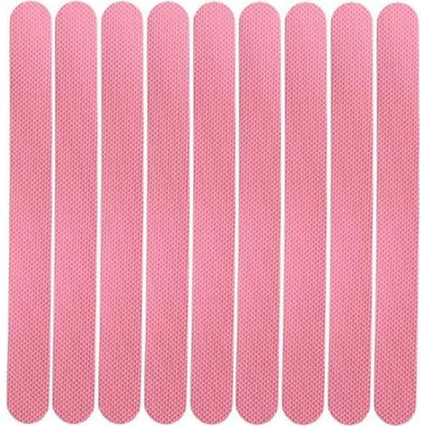 Tiras antideslizantes (24 tiras Tiras Tiras autoadhesivas, Alfombrillas Cinta antideslizante escaleras, Impermeables cocinas baños, 2 x 20 cm (1/5)