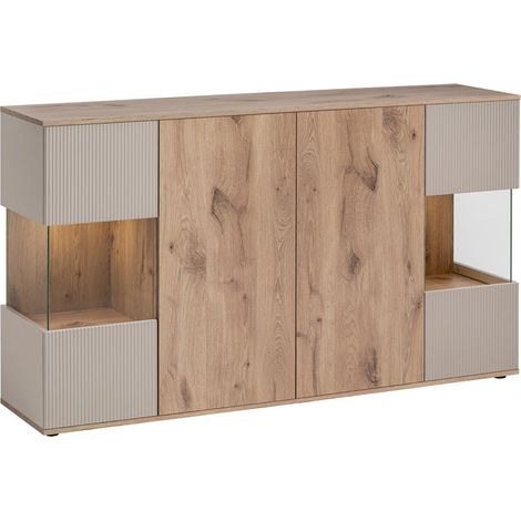 Buffet Rainuré "Catalina" 160cm Naturel