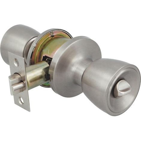 1 - Poignée De Porte - Loquet D&39entrée - Système Anti-carte - Pour Portes En Bois 35-45mm - Inox - 60x70mm (1/5)