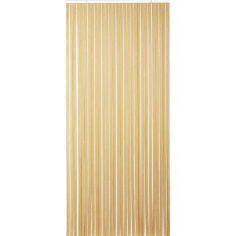 Vorhang Portie Tahiti Braun Beige 100x220 - Morel