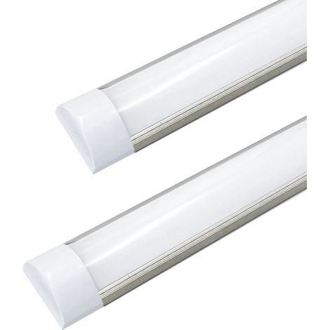 Plafoniera LED 60cm 18w 220v smd bordo a lato grigio P21-18W Luce Fredda 6400k (1/4)