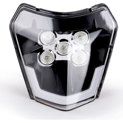 Ulisem – Phare LED moto avant pour KTM EXC 300 XC XCF XCW SX SXF SXS 125 à 690 2012-2022 – Verre transparent – Résistant aux chocs (1/4)