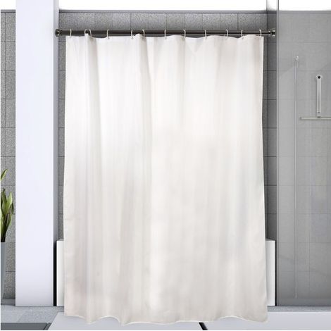 Barra para cortina de ducha o bañera extensible sin taladrar en Aluminio KRETA 125-220cm Negro Titan Spirella