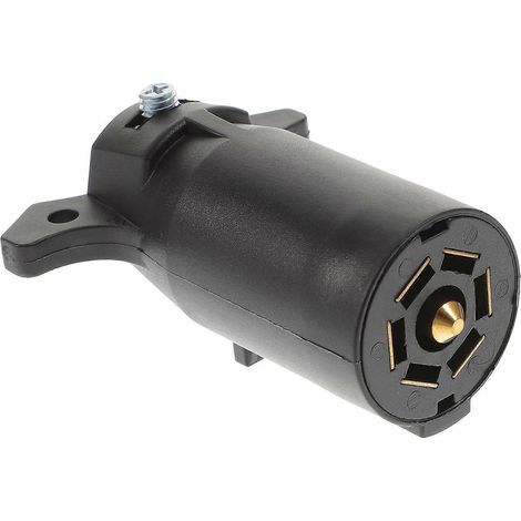 7-poliger Anhängerlicht-Anschlussadapter mit US-Stecker – 9,27,5 cm – Schwarz (1/3)