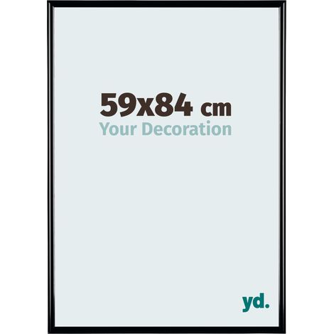 yd. - Cadre photo 59x84 - Noir Brillant - Plastique - Bordeaux