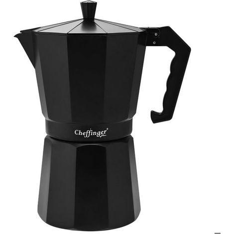 Cafetière Italienne - CHEFFINGER - 560ml - 12 Tasses - Aluminium - Poignée Ergonomique
