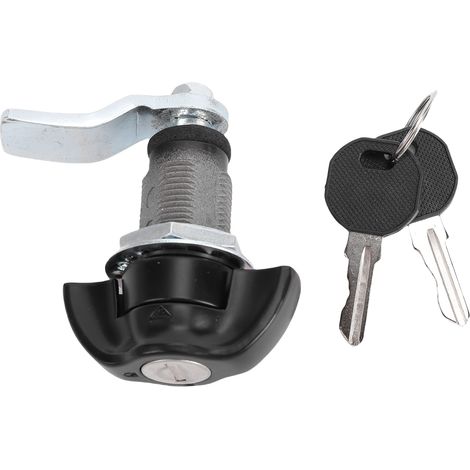 Ortviai Serrure à came manuelle pour armoire et tiroir – Métal ABS, 2 clés incluses – Pour camping-car, bateau, yacht (1/5)