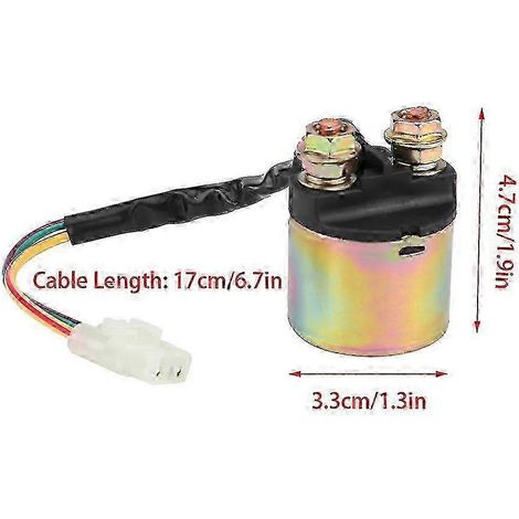 Compatible avec TRX300, TRX350 et TRX90 remplacement du relais de démarreur 12V et de l'électrovanne (1988-2000). (1/5)