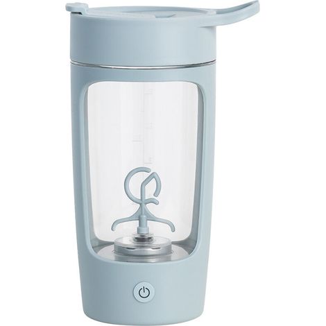 Bouteille shaker électrique, bouteilles mixeuses, fabriquées en Tritan - Sans BPA - Tasse mixeur portable/tasses shaker rechargeables USB bleu (1/5)