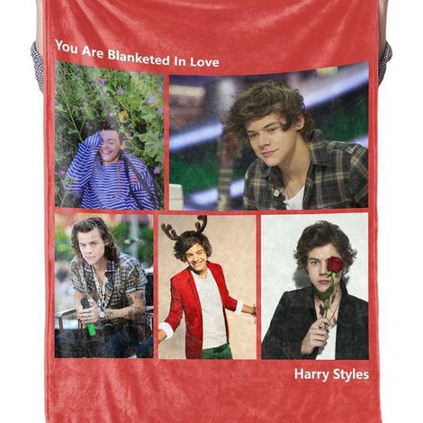 Tapis étoilé personnalisé Harry Styles 80x100 cm, couverture douce motif stars, décor salon chambre, cadeau fan (1/3)