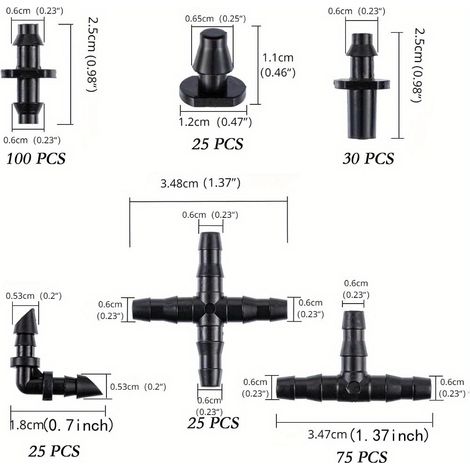 Système d'Arrosage Automatique Jardin avec Brumisateurs Réglables – Kit d'Irrigation Goutte-à-Goutte pour Fleurs et Plantes