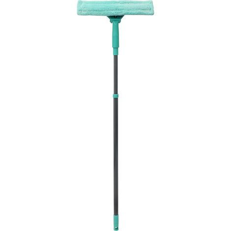 Super-Absorbent Window Cleaner with Extendable Pole, Turquoise/Grey