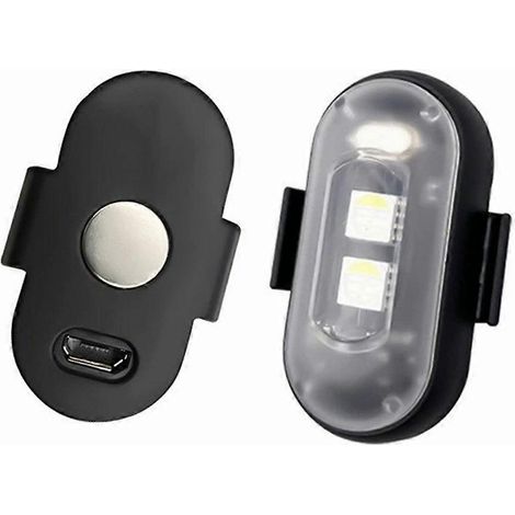 Lampe stroboscopique LED sans fil à fixation magnétique avec télécommande pour voiture / moto / drone, 8 couleurs, 10 modes, lampe d'avertissement ( )