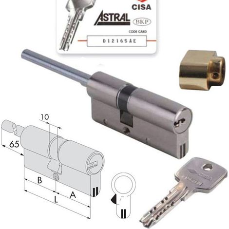 Cilindro di Sicurezza Interno Yale Astralp 69,0-39,5-29,5 mm P0A3S7-12-0 Cisa
