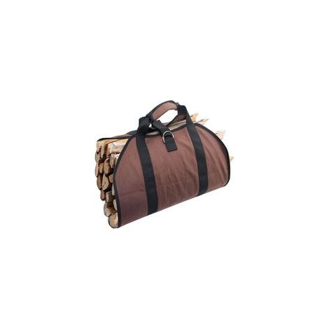 Sac de rangement à bûches en toile imperméable, poignées, pour poêle à bois –