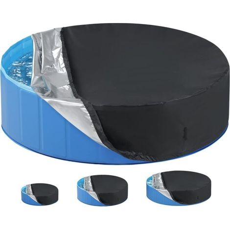 Couverture Solaire Piscine pour Chiens et Animaux Domestiques Protection Nettoyeur Prolonge Durée de Vie XL (1/4)