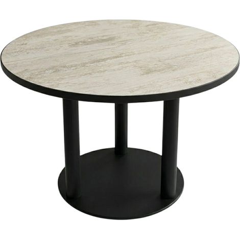 Table de restaurant intérieur ANTIQUE DIAMÈTRE 110 cm avec le pied JASON