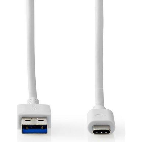 1mt usb cable 3.1 macho a macho color blanco para dispositivos mÓviles ccgw61650wt10 (1/2)