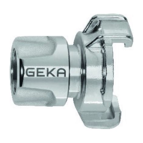 GEKA® plus System Übergangsstück vom Klauen- zum Stecksystem Messing verchromt EAN 4015933108101
