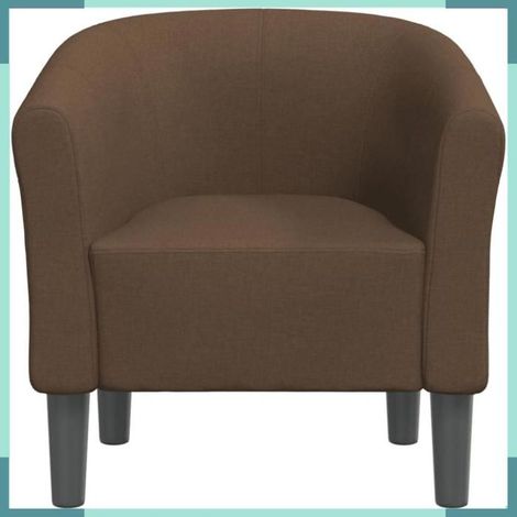 356428 Chaise cabriolet marron tissu (1/5)