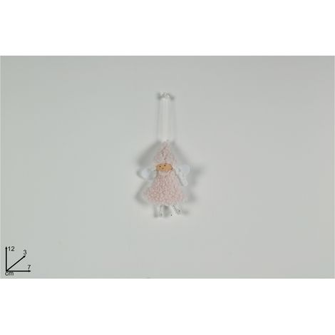 PENDENTE ANGIOLETTO CON PELLICCIA ROSA