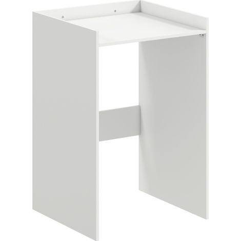 Armario para lavadora de baño con estante abierto, 64 x 60 x 97,5 cm, blanco (1/4)