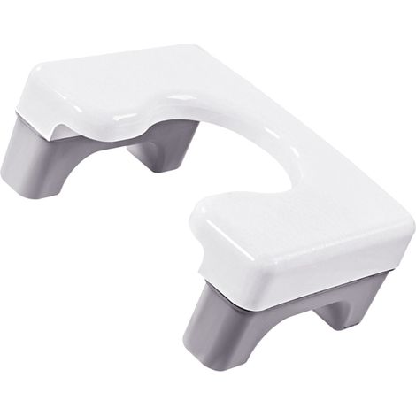 Il s'agit de toilettes portables/toilettes à la turque pour femmes enceintes et personnes âgées, d'un siège de douche/tabouret de toilette pour adultes, bas et gris. (1/5)