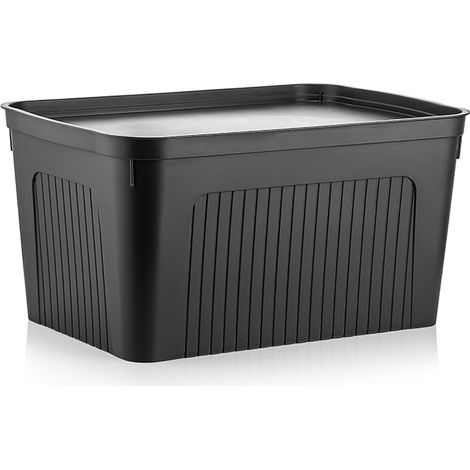 Contenitore in plastica Binio 27L color antracite (1/3)
