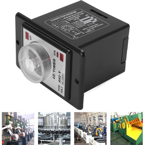 JYIO/匠意源 AH2-Y 3S Miniatur-Zeiger-Zeitschalter mit Timer (8 Pins, 220V AC) (1/5)