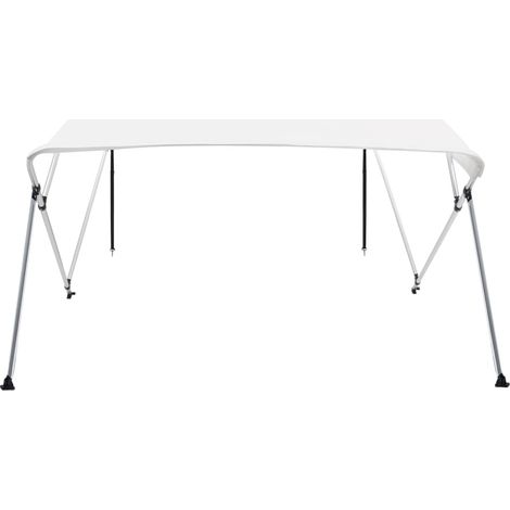 Auvent bimini à 4 arceaux Blanc 243x196x137 cm (1/5)