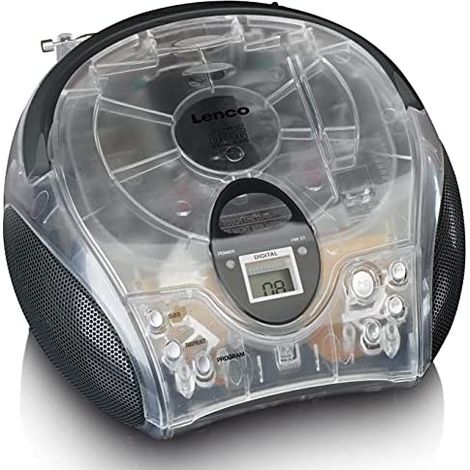 Reproductor de CD y radio FM portátil con asa y memoria programable (1/5)