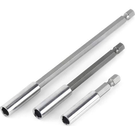 3 Magnetische Bohrmaschinenverlängerung mit Sechskantschaft. Für die meisten Elektroschrauber, Bohrer und Bits (1/5)