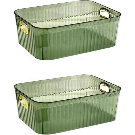 Boîte de rangement de bureau - Boîte de rangement pour masque - Panier de rangement pour rouge à lèvres - Pour soins de la peau et cosmétiques - Organisateur A (1/5)