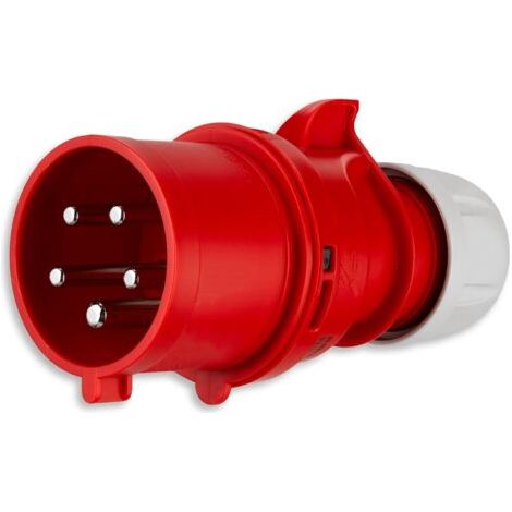 1 Inverseur De Phase CEE 400 V 32 A 5 Broches IP44 Polyamide Rouge Pour Industrie Agriculture Artisanat (1/5)