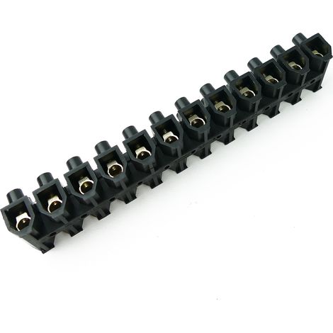 BeMatik - Bornier de câble électrique de section 10mm noir (1/5)