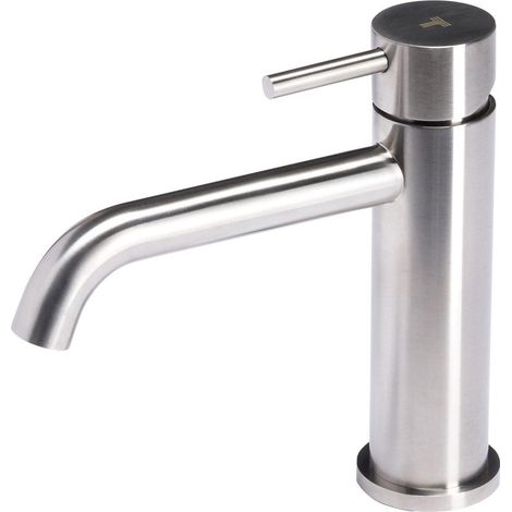 Rubinetto Miscelatore Monocomando Lavabo senza Scarico in Acciaio Inox Satinato Nilo (1/3)