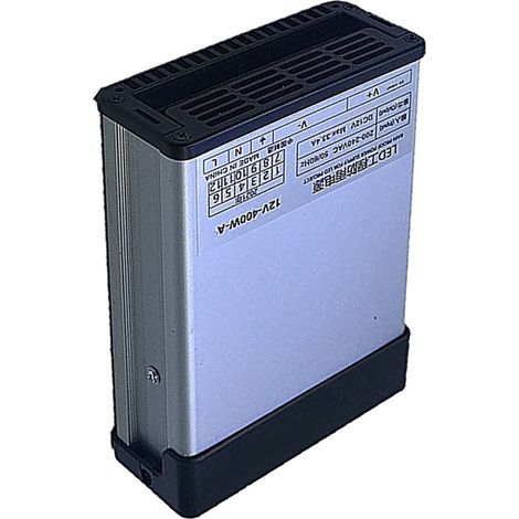 Wasserdichtes 400-W-Netzteil mit Kunststoff-Kurzschlussschutz, 12-V-LED-Transformator (1/5)