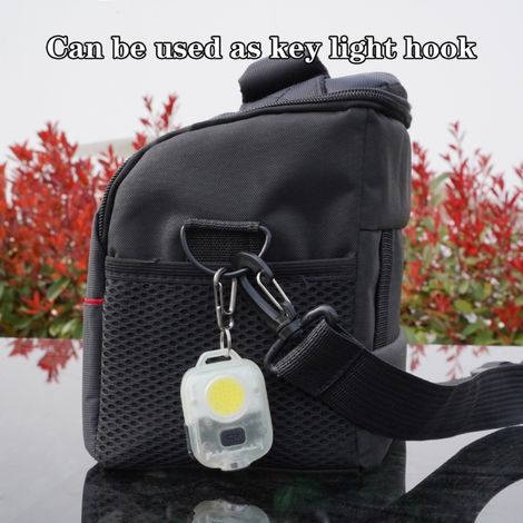 COB-Mini-Taschenlampe, wiederaufladbare Schlüsselanhänger-Taschenlampe, tragbare Mini-Taschenlampe zum Angeln, Wandern und Campen (1/5)