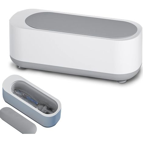 Nettoyeur à ultrasons, nettoyeur à ultrasons pour bijoux, petit nettoyeur à ultrasons domestique pour boucles d'oreilles, colliers, bracelets, lunettes, montres, pièces de monnaie en métal, rasoirs (1/3)