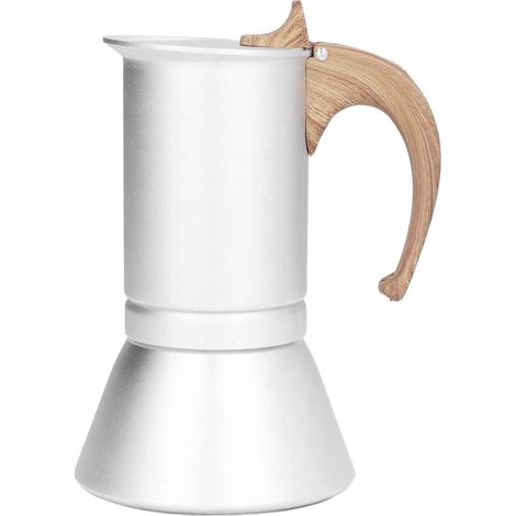 Cafetière Italienne Moka Professionnelle en Métal pour Maison et Voyage, 300ml Argent (1/5)