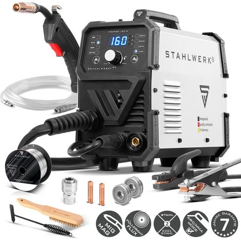 STAHLWERK Poste de soudage 5 en 1 MIG MAG-160 M FLUX MMA Lift-TIG