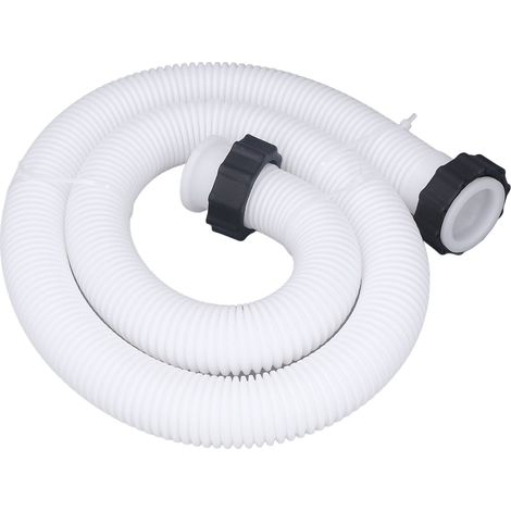 Tuyau de remplacement pour pompe de piscine diamètre 1,5 pouce, flexible pour piscine hors sol, blanc (1/5)
