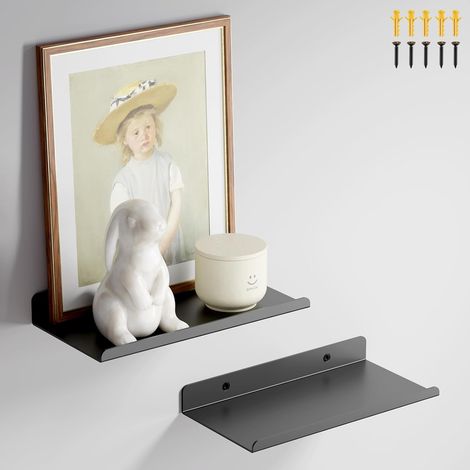 Etagere Murale Metal 2 PièCes, ÉTagère Flottante Longueur 20 cm (1/5)