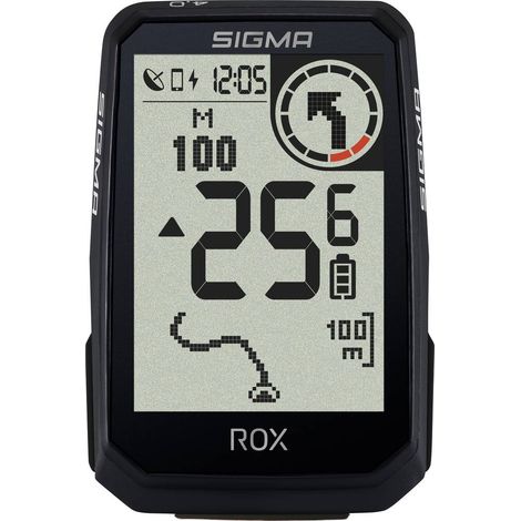 Sigma ROX 4.0 (Black) Endurance Compteur de vélo sans fil Bluetooth avec affichage graphique (1/4)