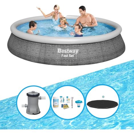 Bestway Bestway Fast Set Ronde - 396x84 cm - 4-pièces  S22671 (1/5)