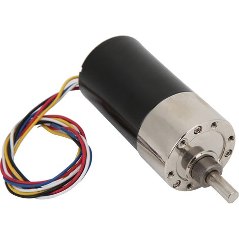 Mini-moteur à engrenages sans balais 24 V CC, rotation horaire/antihoraire, silencieux, pour micromachines, XD-37GB3650, 20 tr/min (1/5)