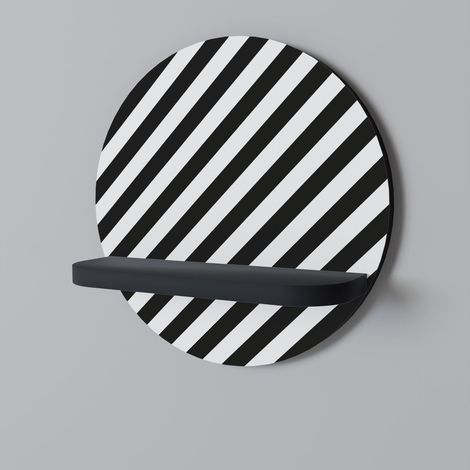 PARAGON PATTERNS Rundes Regal Schwarz (1/5)
