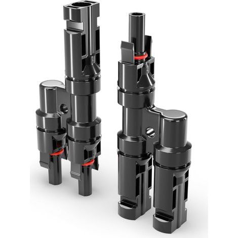 PV4 Solaire 2-fach Y-Verbinder Paar 1500V Männlich/Weiblich T-Typ IP67 Wasserdicht (Photovoltaik-Solarstecker) Verteiler, Splitter, PV-Kupplung, Solarstecker, Solarmodul (1/5)