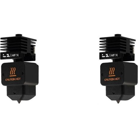 2x High Flow Hotend für Bamboo Lab H2D Montage-Hotend-Kit 0,4 mm austauschbare Düse für Bamboo Lab H2D / A1 3D-Drucker()