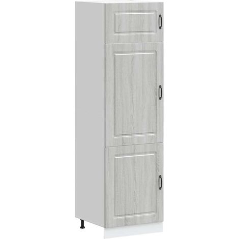 vidaXL Armadio da Cucina Kalmar Grigio Sonoma in Legno Multistrato (1/5)